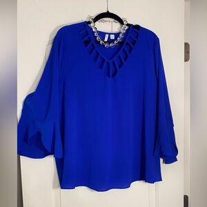Cato’s Elegant Blue Women's Top